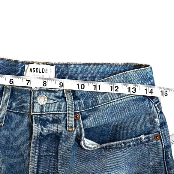 AGOLDE Women's 90's Jeans- High Waisted Straight Leg Jeans- Size 25 - Picture 13 of 15